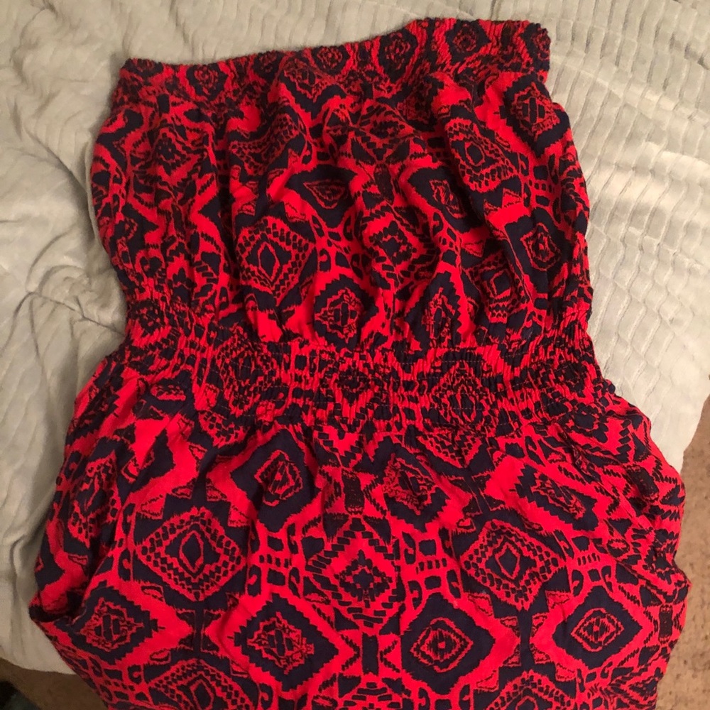 Strapless Charlotte Russe romper!